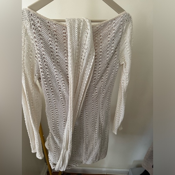 Carmelita Plunge Long Sleeve Knit Minidress | HOUSE OF CB - Picture 7 of 8